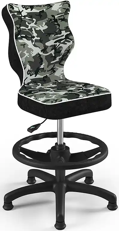 Dětská židle Petit Black 4 HC+F s opěrným kruhem, maskáč Ověřený