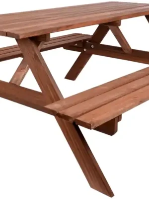 Zahradní set PIKNIK dřevěný - 200 cm - mořený Akční Cena