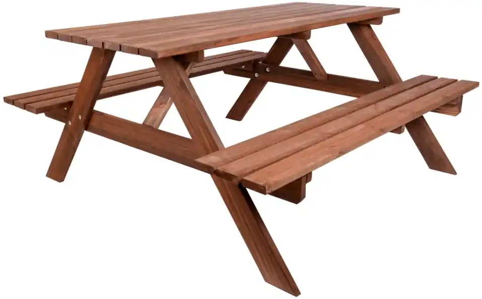 Zahradní set PIKNIK dřevěný - 200 cm - mořený Akční Cena