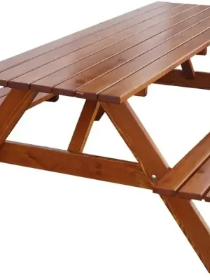 Zahradní set PIKNIK dřevěný - 220 cm - lakovaný Dokud Zásoby Vydrží