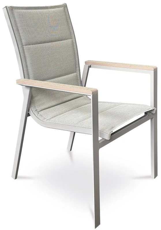 Originální zahradní židle AZC-S1110 GREY světle béžová