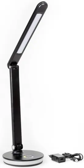 Platinet stolní LED lampa 12W stmívatelná, dotykové ovládání, USB port, černá Nízká Cena