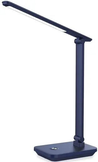 Platinet PDL6731W stolní LED lampa 5W stmívatelná, dotykové ovládání, integrovaná baterie 6000mAh, USB port, modrá Originální