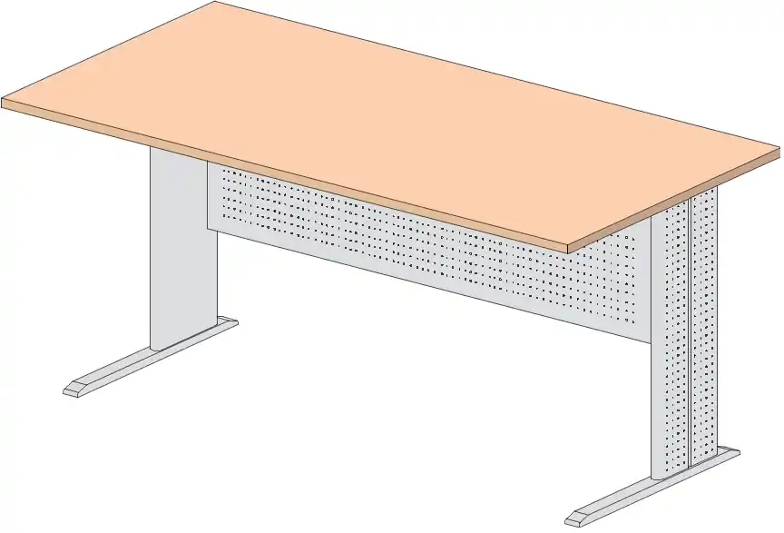 Vysoce Kvalitní Express - Psací stůl s kovovou podnoží 180x80x73