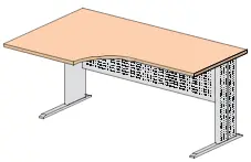 Express - Psací stůl s kovovou podnoží 160x90x76 L/R Akce