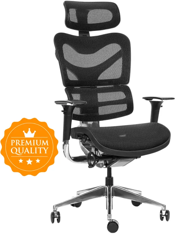Pouze Dnes MERCURY - Ergonomická kancelářská židle ARIES JNS-701, černá W-11 (židle je v polodemontu, prodejna Praha)
