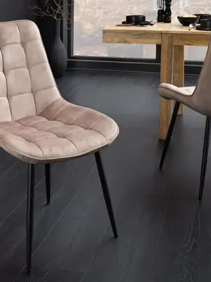 Časově Omezené Designová jídelní židle Granby greige samet