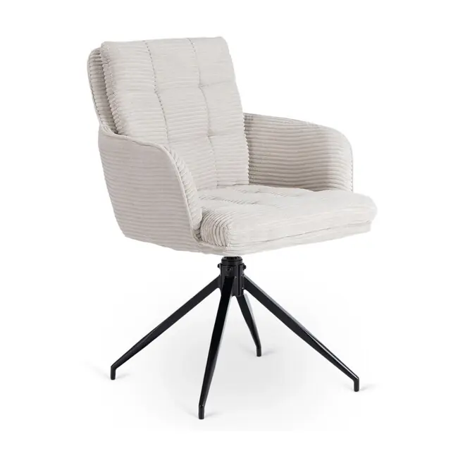 Vysoce Kvalitní Designová otočná židle Antony greige manšestr