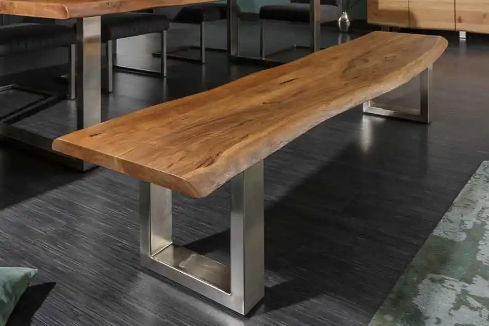 Nejlepší Volba Designová jídelní lavice z masivu Mammut akácie 160cm
