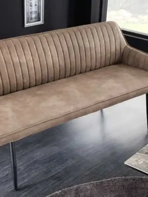 Akce Designová čalouněná lavice Turin taupe mikrovlákno 160cm
