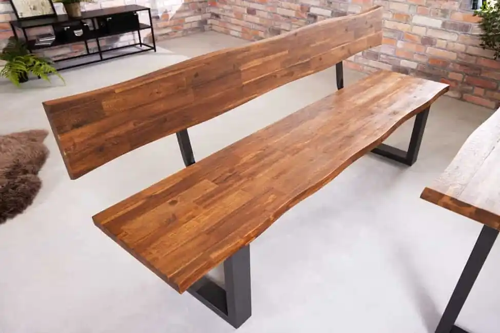 Designová dřevěná lavička Genesis akácie 200cm Nízká Cena