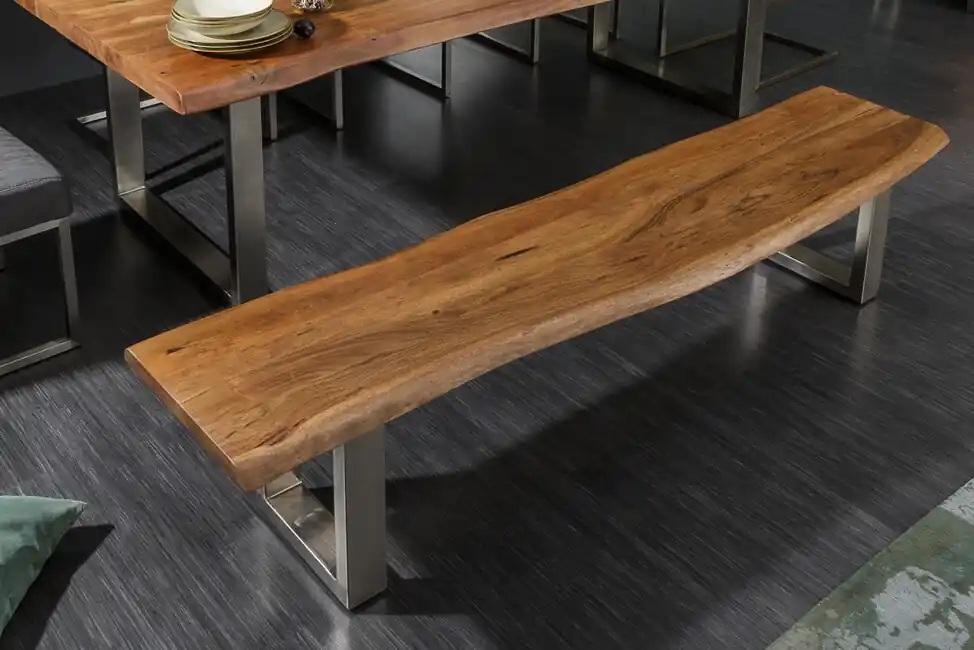 Výprodej Designová jídelní lavice z masivu Mammut akácie 200cm