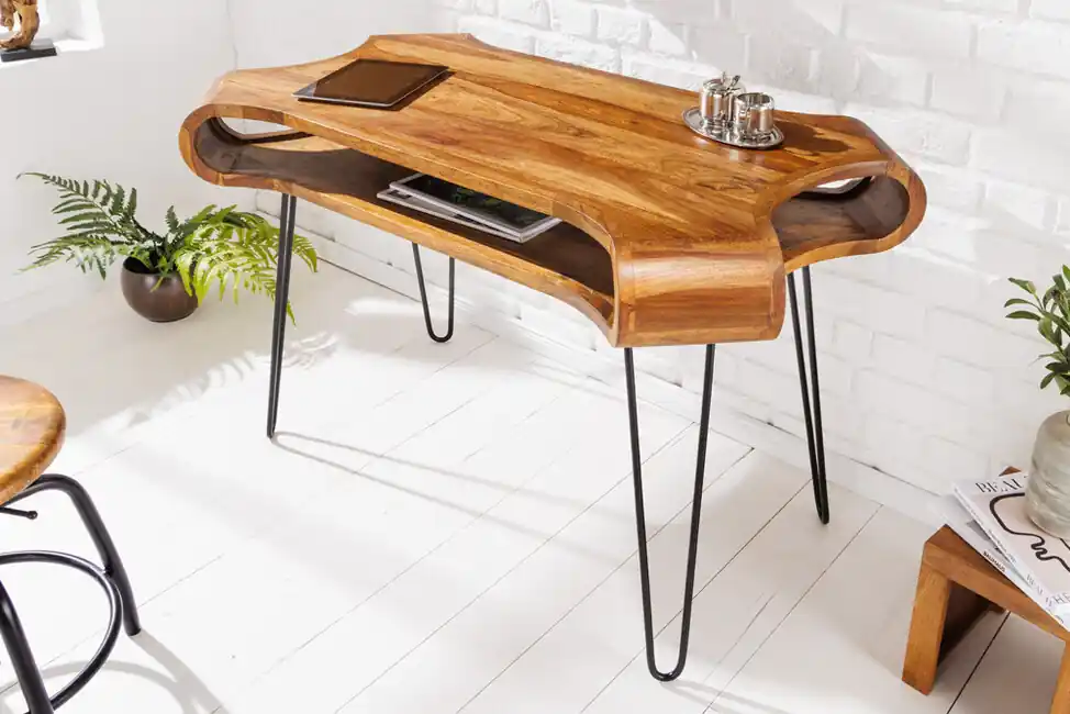 Designový konzolový stolek z masivu Organic Living Sheesham 120cm Tovární Cena