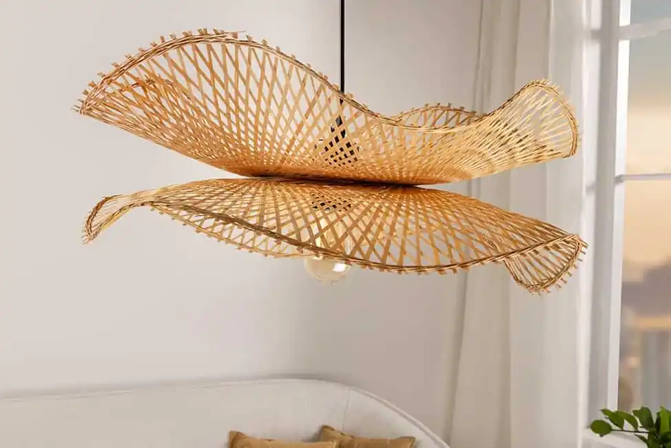 Designové závěsné svítidlo z přírodního bambusu Bamboo Nature 70cm Přímo Od Výrobce