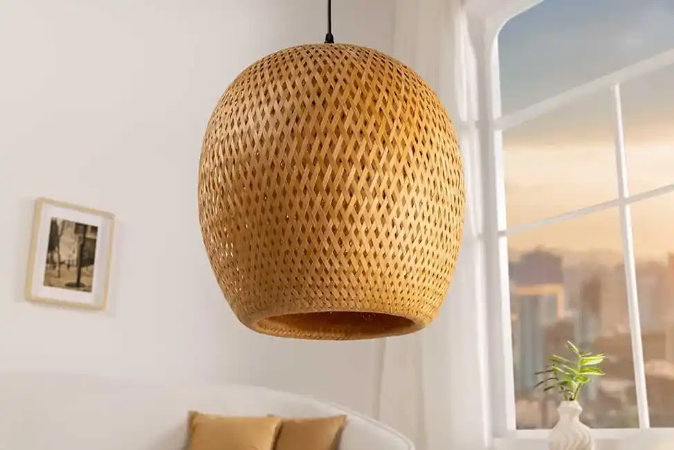 Designové závěsné svítidlo z přírodního bambusu Bamboo Nature 35cm Časově Omezené