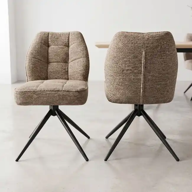 Jen Po Omezenou Doba Designová otočná jídelní židle Avelia hnědá