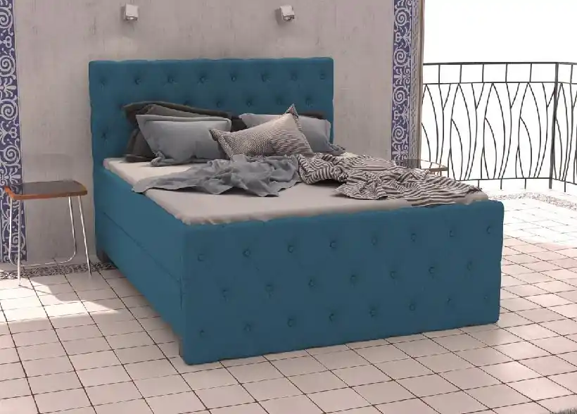Postel boxspring Colorado 100x200 s úložným prostorem - výběr barev Nejlepší Cena