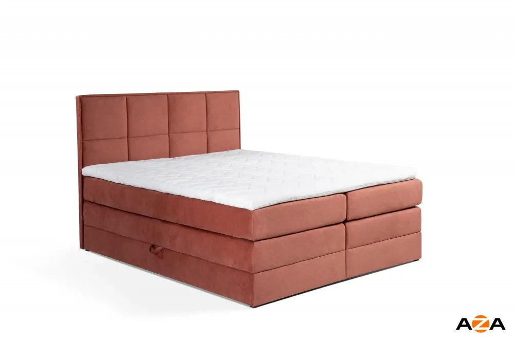 Rychlé Dodání Postel boxspring Samara 150x200 s úložným prostorem - výběr barev