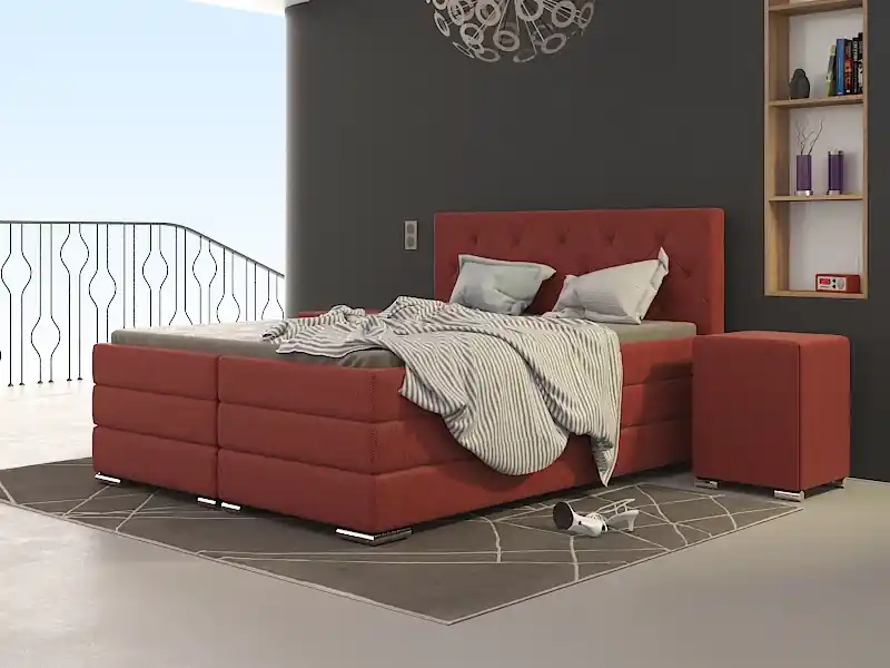 Postel boxspring Texas 180x200 s úložným prostorem - výběr barev Sleva