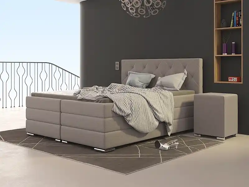 Postel boxspring Texas 170x200 s úložným prostorem - výběr barev Omezená Nabídka