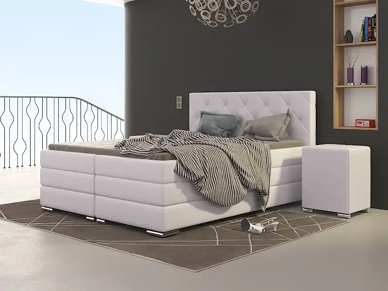 Vrácení Zdarma Postel boxspring Texas 160x200 s úložným prostorem - výběr barev