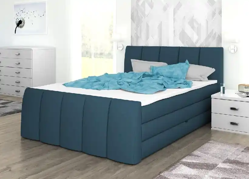 Postel boxspring London 110x220 s úložným prostorem - výběr barev Dokud Zásoby Vydrží