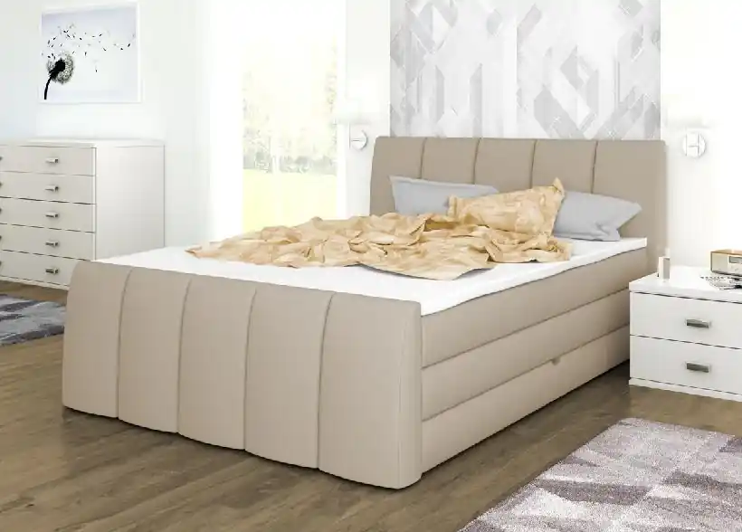 Postel boxspring London 190x220 s úložným prostorem - výběr barev Oblíbený