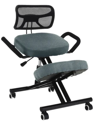 Ergonomická klekačka, šedá/černá, RUFUS Víkendová Akce