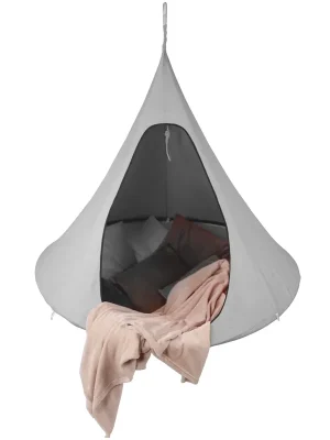 Závěsné houpací křeslo, světle šedá, KLORIN NEW BIG SIZE CACOON HAMMOCK Horká Nabídka