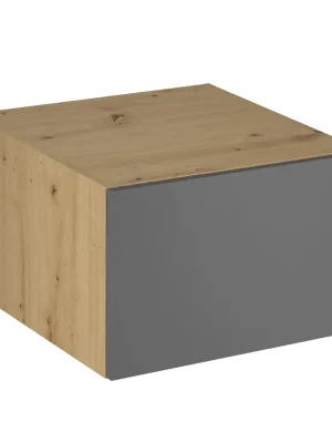 Zlevněný Horní skříňka, dub artisan / šedý mat, LANGEN N60