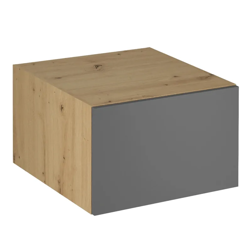 Zlevněný Horní skříňka, dub artisan / šedý mat, LANGEN N60