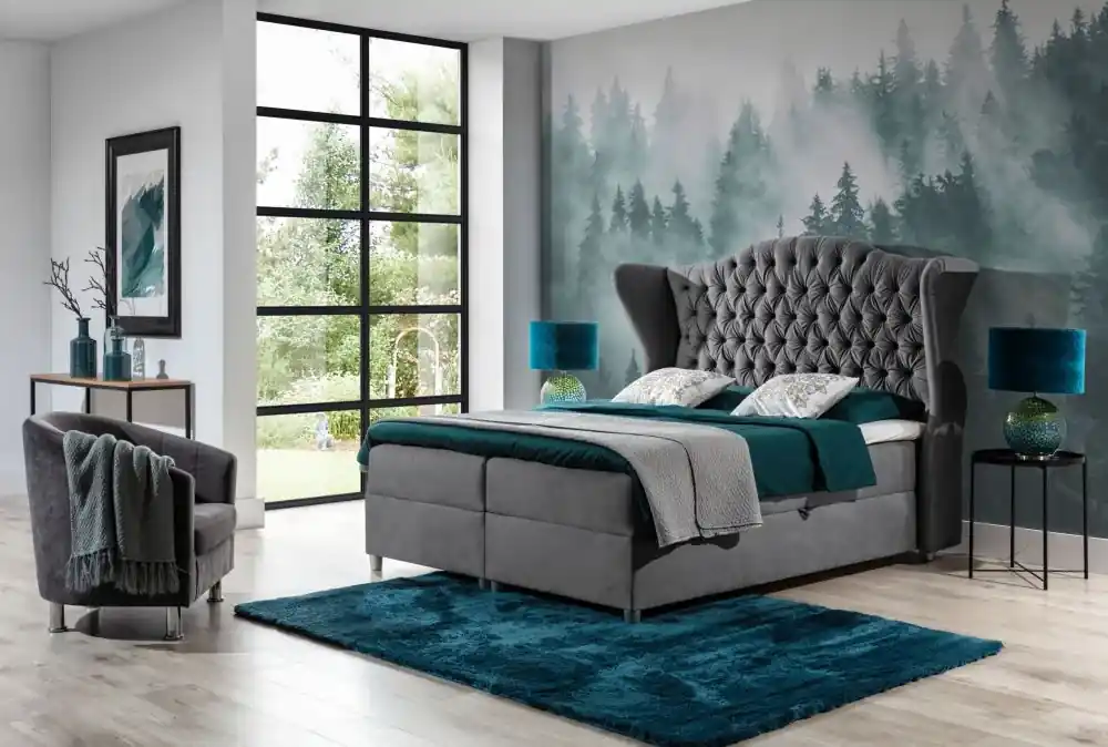 Postel boxspring Lena 120x200 cm - výběr barev Rychlé Dodání