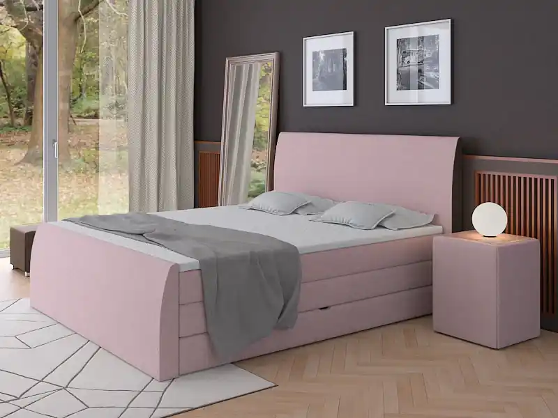 Cenově Výhodný Postel boxspring Preston 160x220 s úložným prostorem - výběr barev