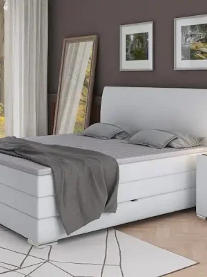 Značkový Postel boxspring Lotus 240x200 s úložným prostorem - výběr barev