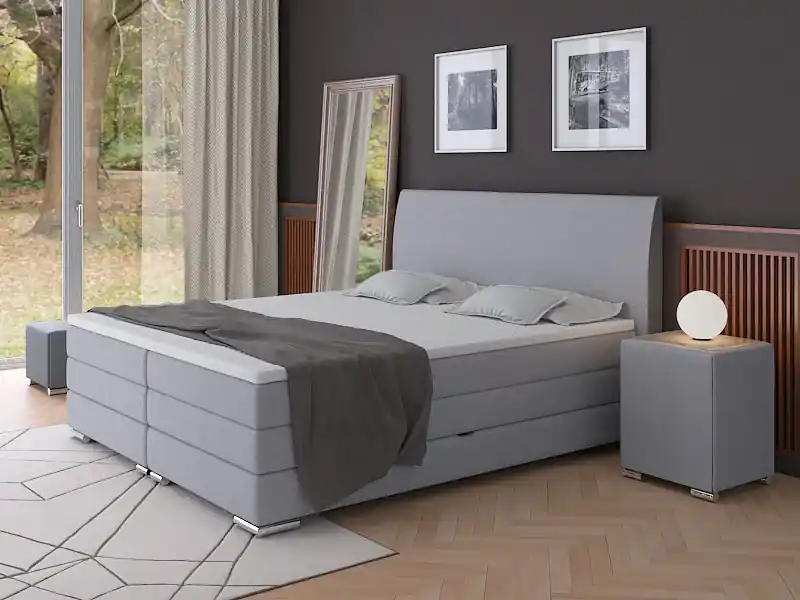 Nejlepší Cena Postel boxspring Lotus 250x200 s úložným prostorem - výběr barev