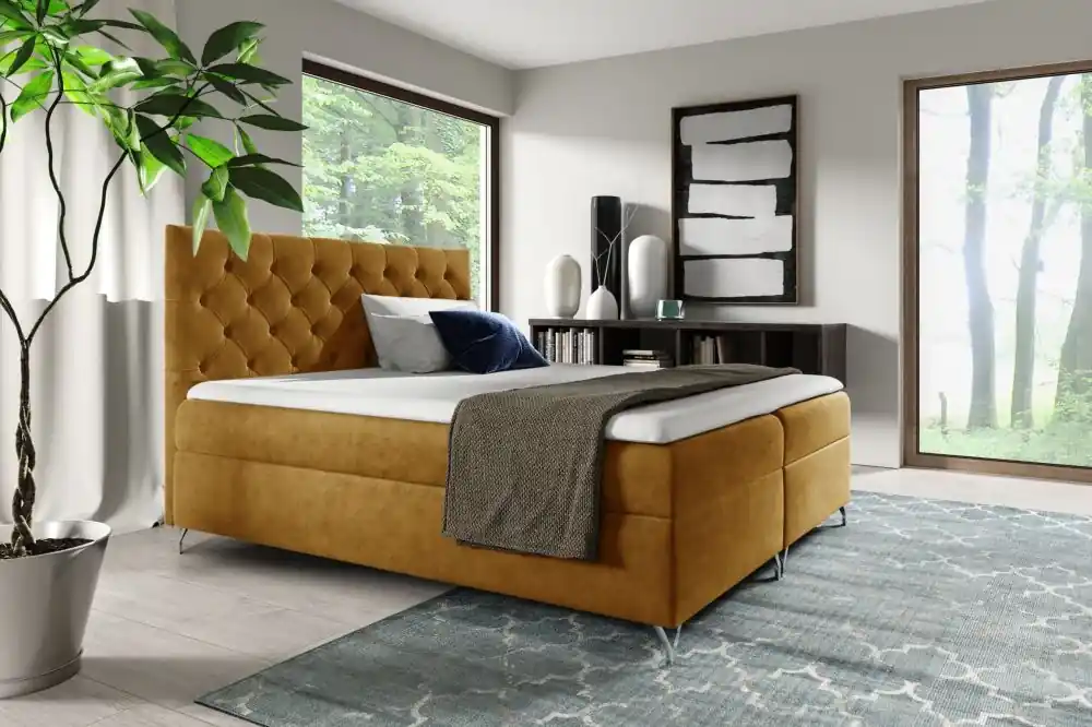 Dokud Zásoby Vydrží Boxspring postel Dora 180x200 cm - výběr barev