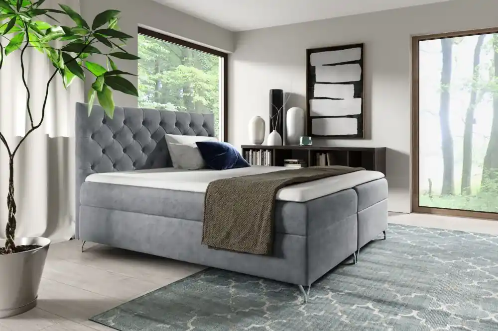 Přímo Od Výrobce Boxspring postel Dora 200x200 cm - výběr barev