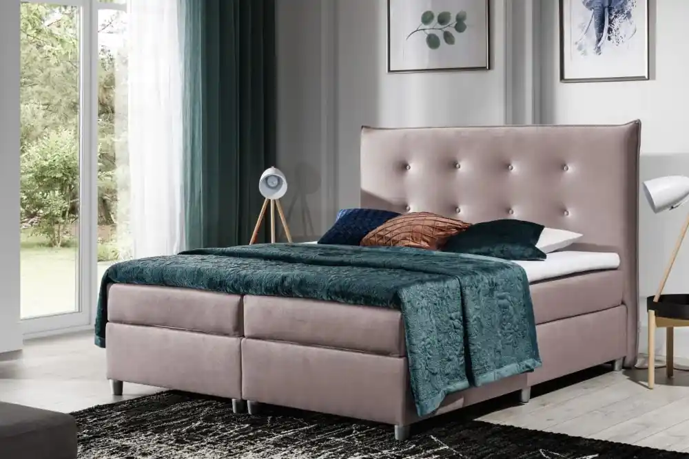Postel boxspring Ted 200x200 cm - výběr barev Akce
