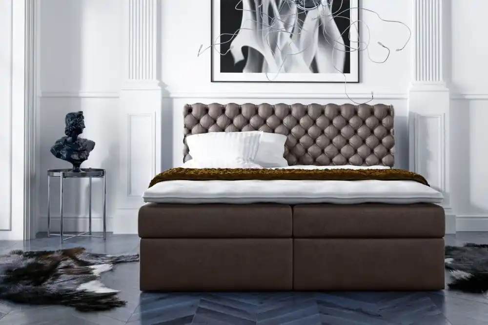 Víkendová Akce Postel boxspring Kleo 200x200 cm - výběr barev