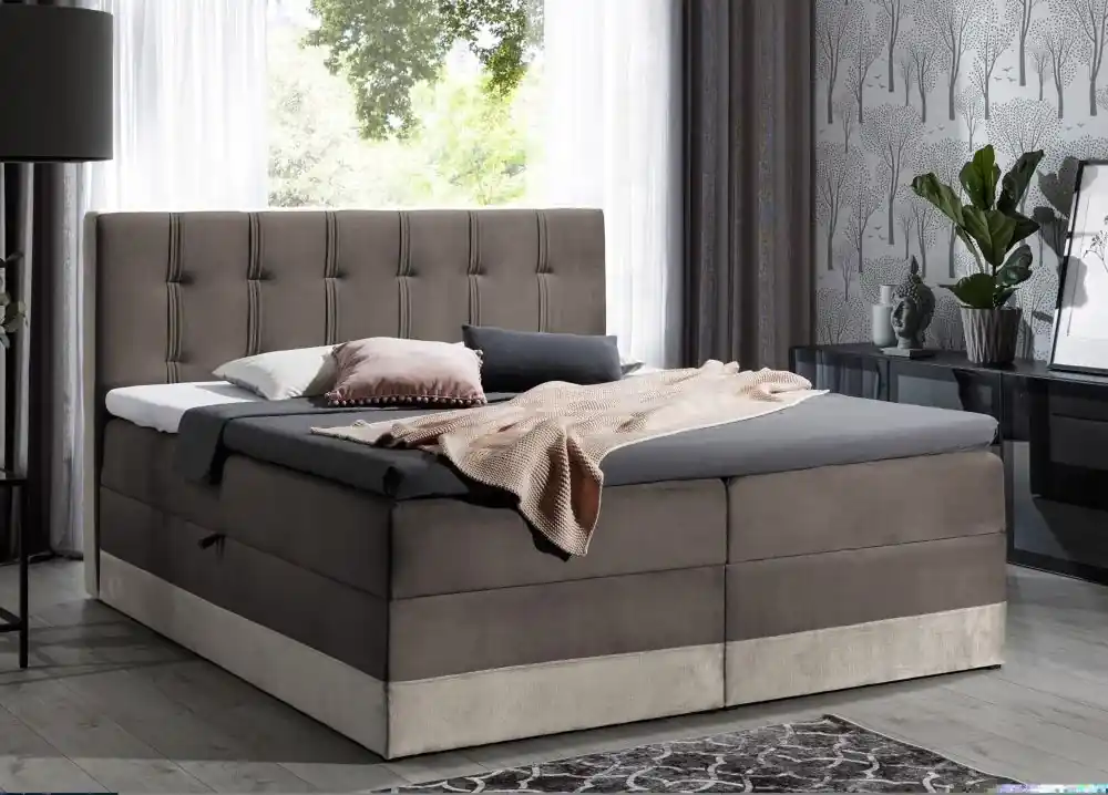 Hit Sezóny Postel boxspring Merol 200x200 cm - výběr barev