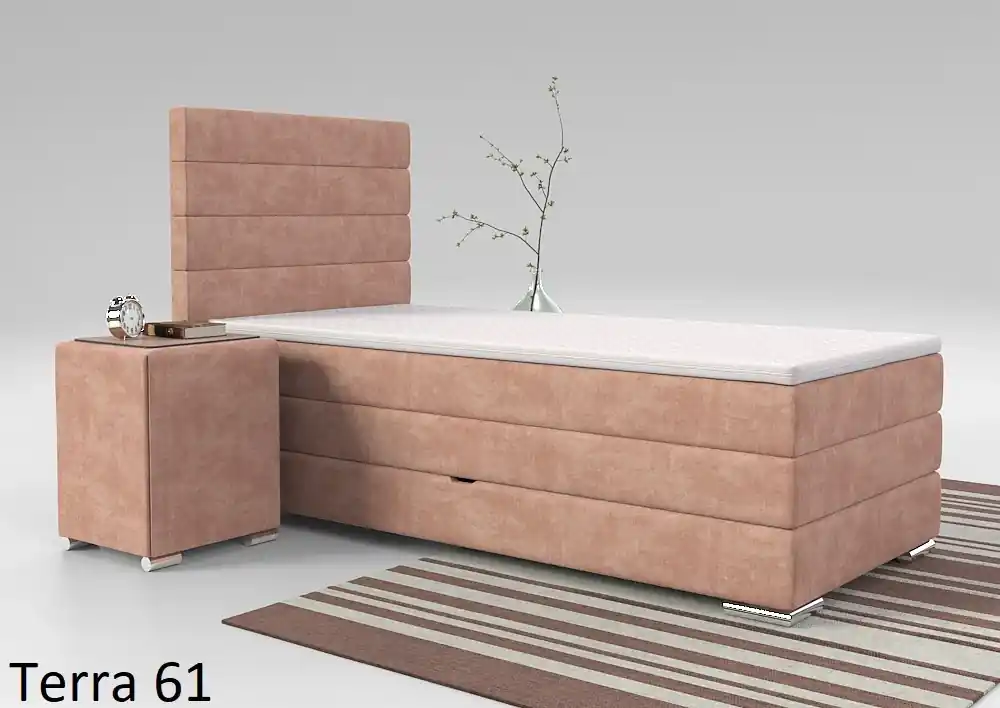 Nová Kolekce Postel boxspring Lincoln 110x220 s úložným prostorem - výběr barev