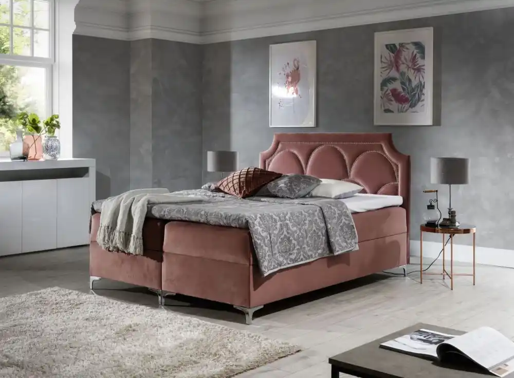 Boxspring postel Chester 140x200 cm - výběr barev Must-Have