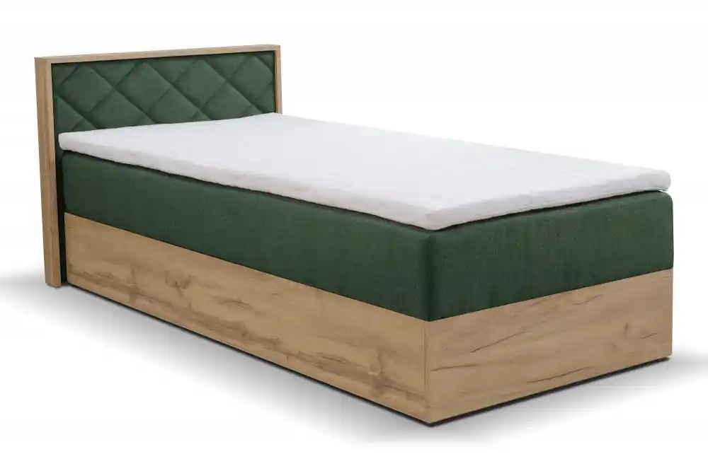 Ověřený Postel boxspring Palermo 110x220 cm s úložným prostorem