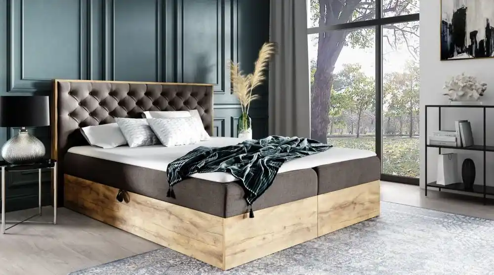 Postel boxspring Tunis 260x200 cm - výběr barev Speciální Cena
