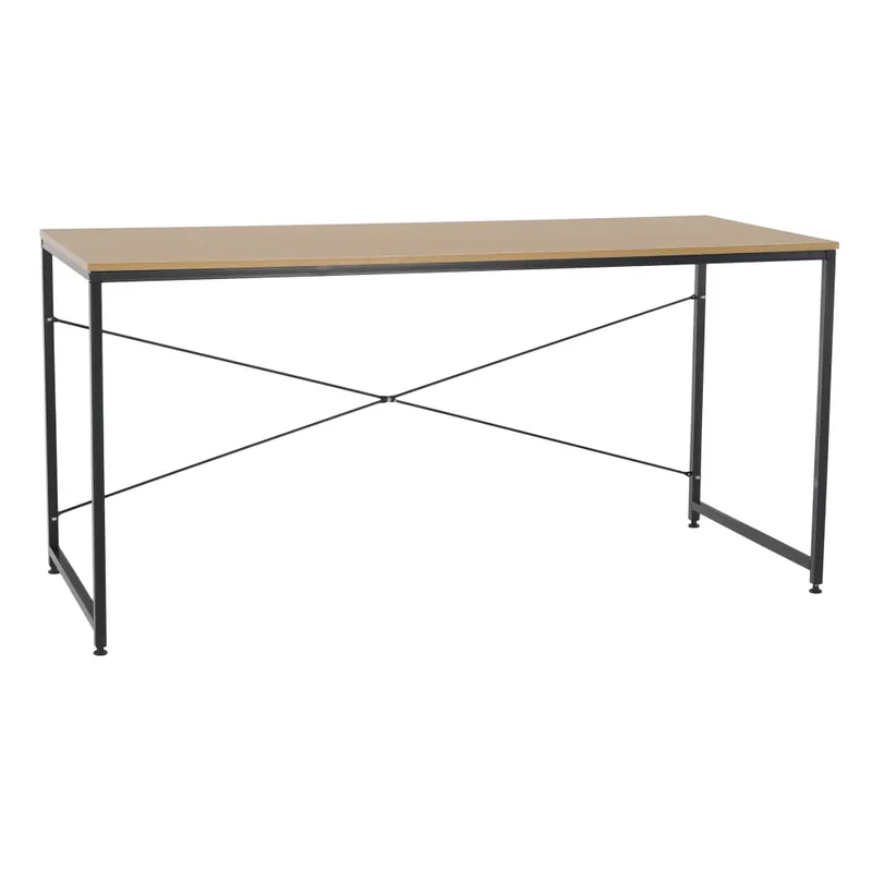 Super Cena Psací stůl, dub / černá, 150x60 cm, MELLORA
