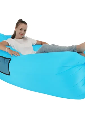 Zlevněný Nafukovací sedací vak/lazy bag, modrá, LEBAG