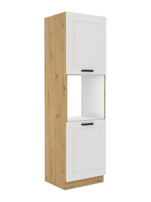 Vysoká skříňka na vestavnou troubu, bílá / dub artisan, LULA 60 DP-210 2F Objednat Nyní