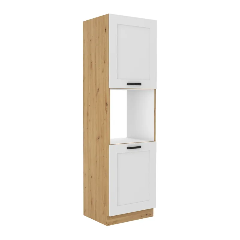 Vysoká skříňka na vestavnou troubu, bílá / dub artisan, LULA 60 DP-210 2F Objednat Nyní