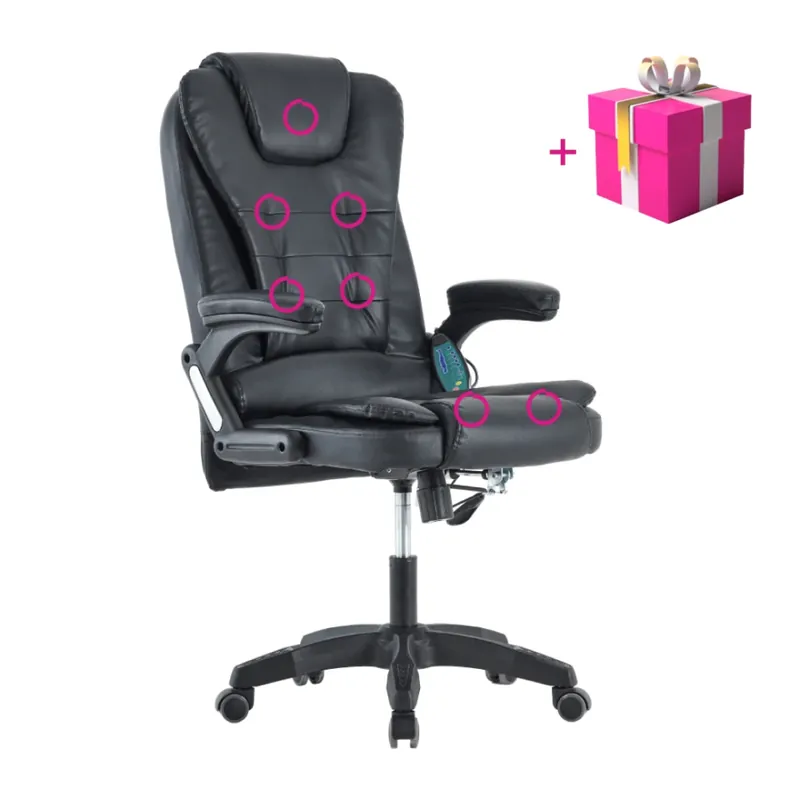 Omezená Nabídka Kancelářské křeslo s funkcí masáže, černá, TYLER NEW + dárek