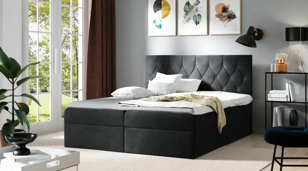 Postel boxspring Aura 220x200 cm - výběr barev Levný